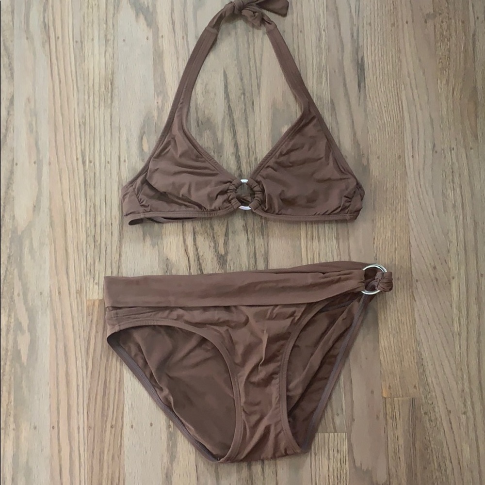 Gap body mocha brown bikini size medium